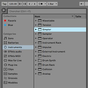 formation Ableton MAO simpler
